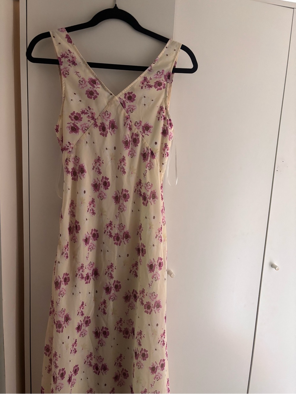 Princess Polly Cream Maxi Dress with Pink Floral Print